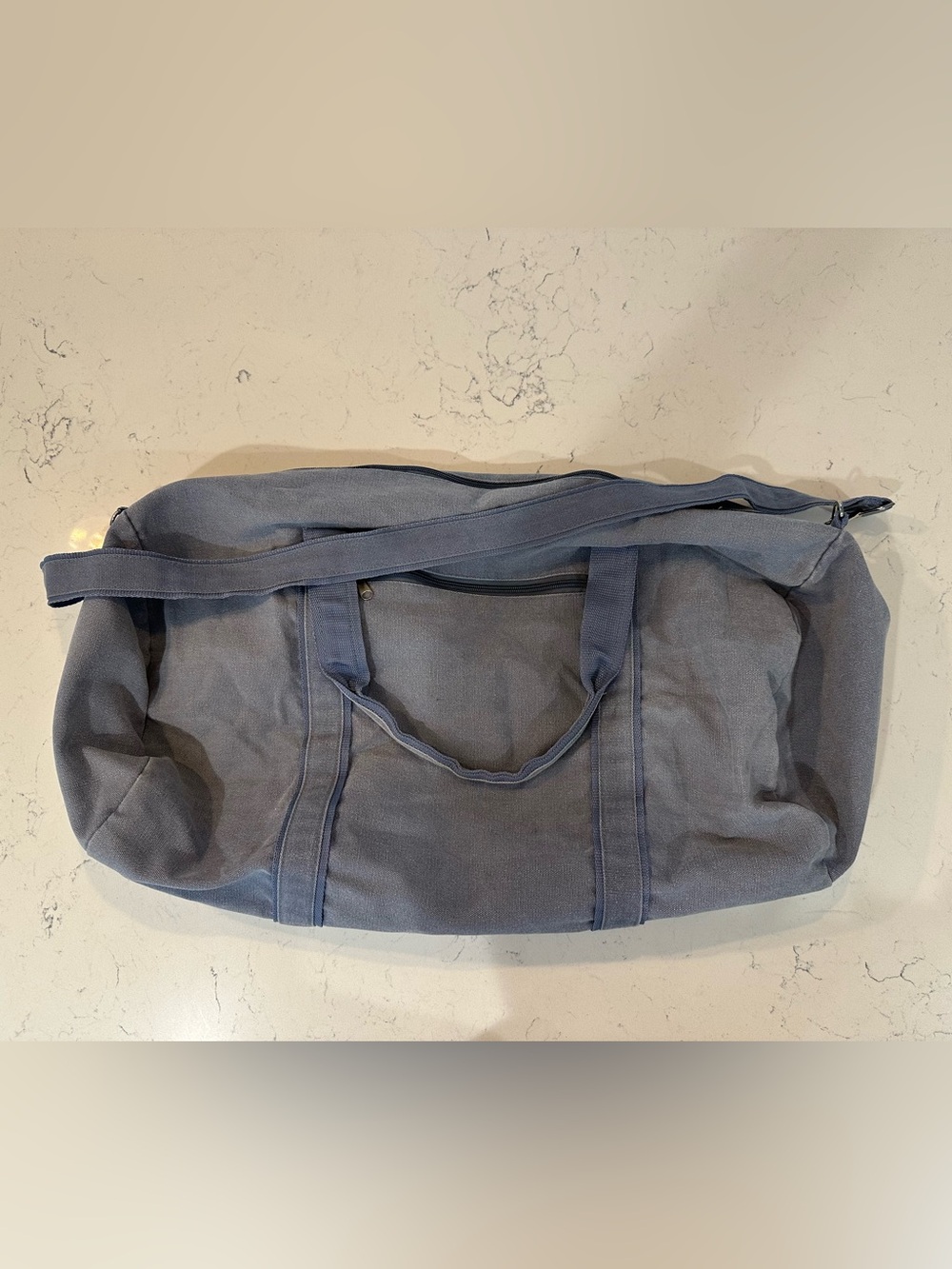 Cotton On Men's Canvas Duffel Bag - Faded Blue